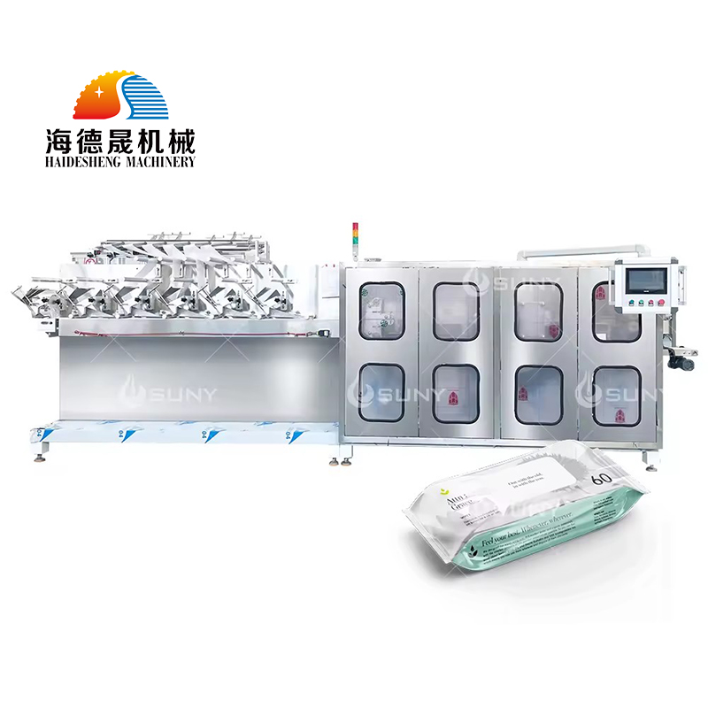 6道半自动湿巾设备