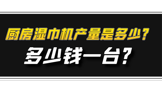 厨房湿巾机产量是多少？多少钱一台？