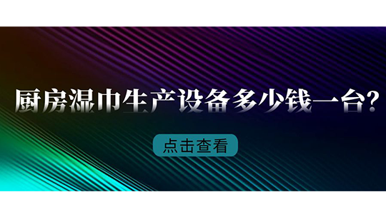 厨房湿巾生产设备多少钱一台？