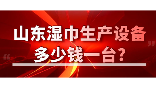 山东湿巾生产设备多少钱一台(附湿厕纸利润分析)