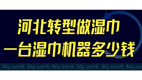 河北转型做湿巾，一台湿巾机器多少钱