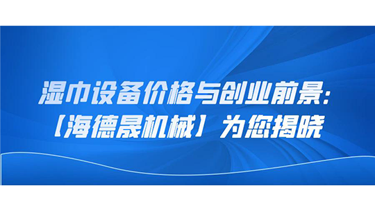 湿巾设备价格与创业前景：【海德晟机械】为您揭晓