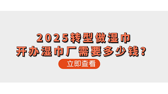 2025转型做湿巾-开办湿巾厂需要多少钱？