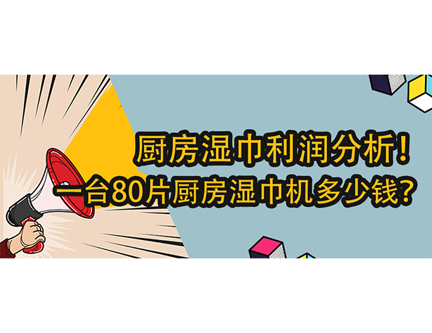厨房湿巾利润分析！一台80片厨房湿巾机多少钱？
