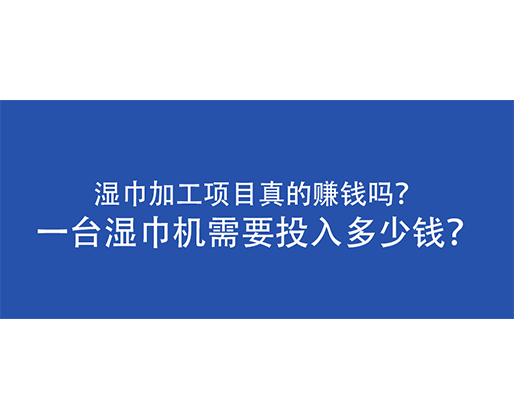 湿巾加工项目真的赚钱吗？一台湿巾机需要投入多少钱？