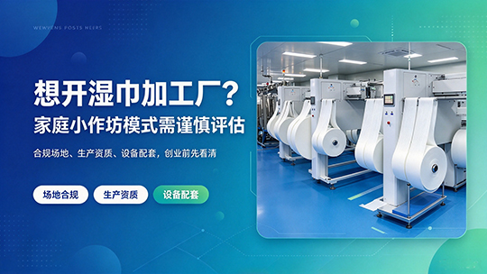 想开湿巾加工厂?家庭小作坊模式需谨慎评估 想开湿巾加工厂?家庭小作坊模式需谨慎评估